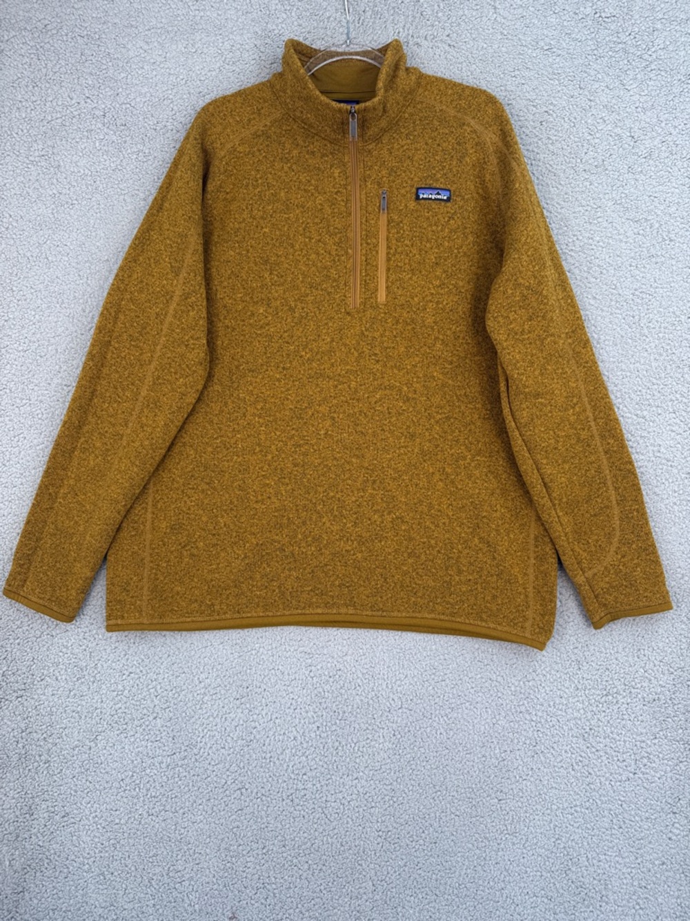 Patagonia Better sweater  Men's 2XL Zip-Up Fleece Sweater - Mustard Gold outdoor
